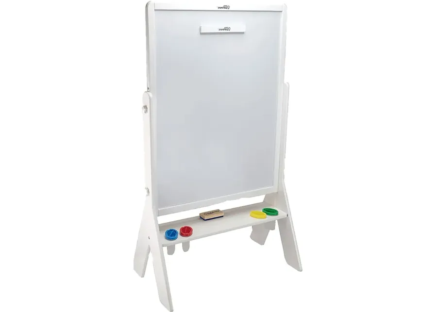 Little Partners White Contempo Two-Sided Art Easel