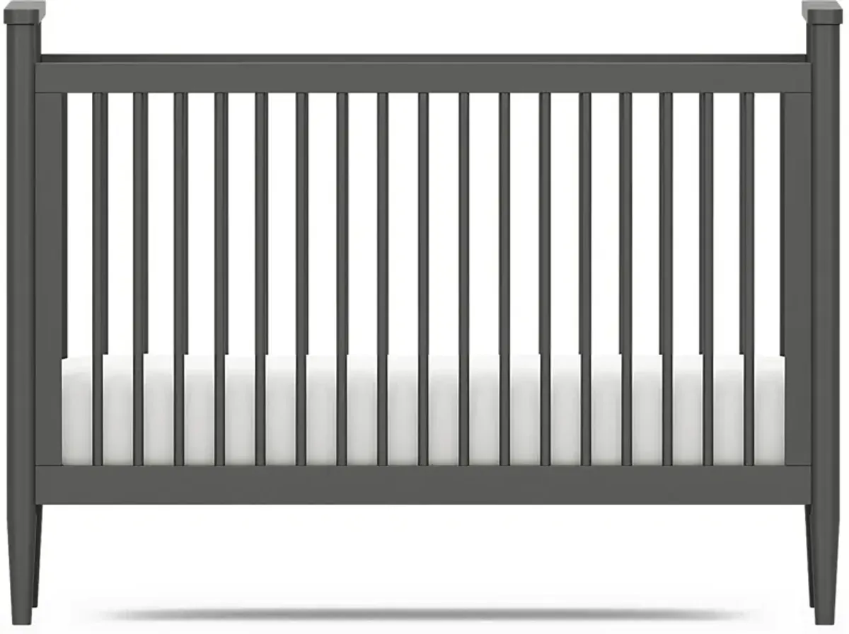 Kids Modern Colors Iron Ore 3-in-1 Convertible Crib