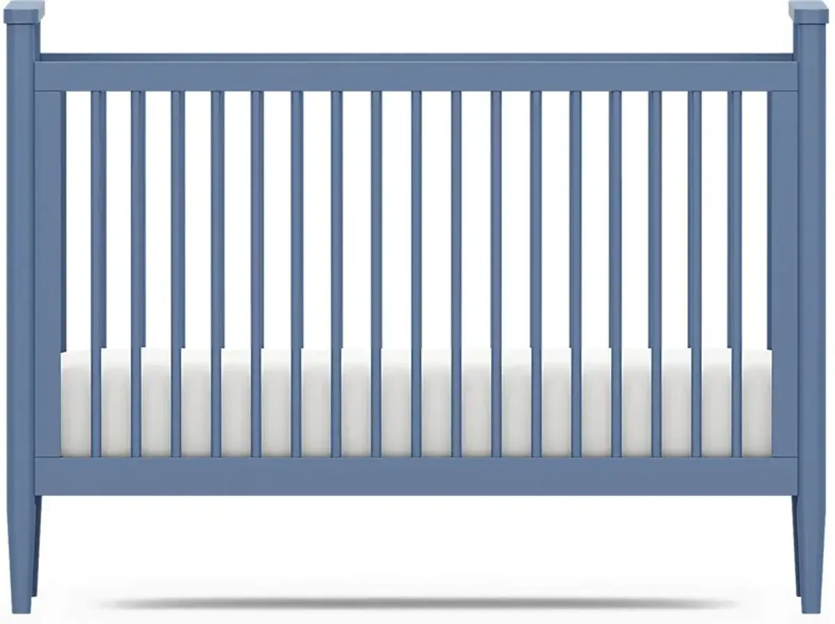 Kids Modern Colors Slate Blue 3-in-1 Convertible Crib