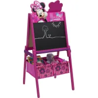 Kids Disney Minnie Mouse Pink Easel with Storage