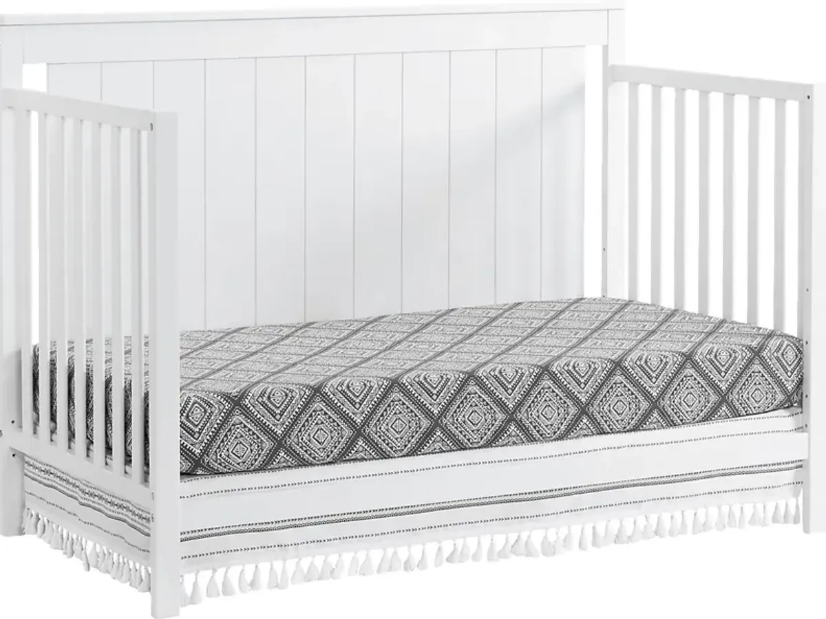 Norian White Convertible Crib