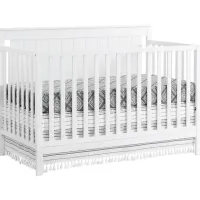 Norian White Convertible Crib