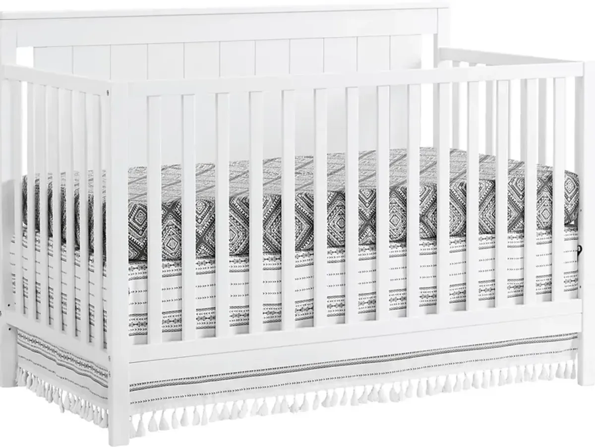 Norian White Convertible Crib