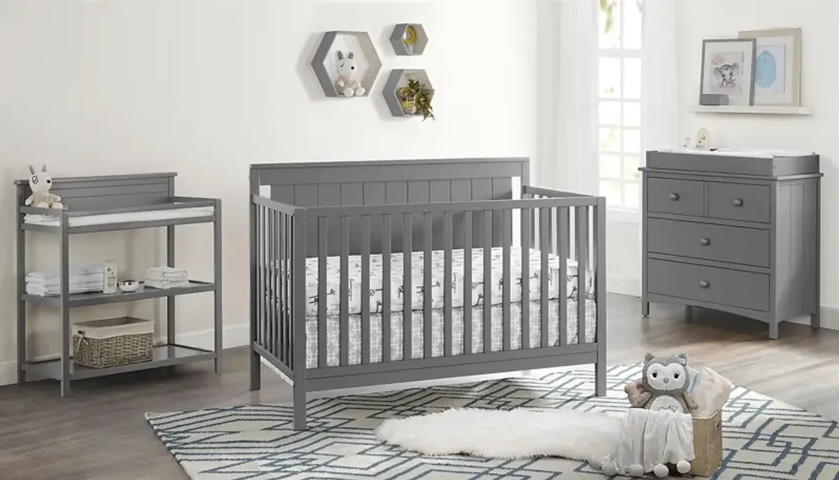 Norian Gray Convertible Crib