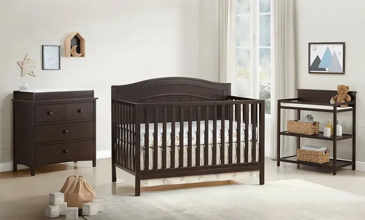 Larton Espresso Convertible Crib