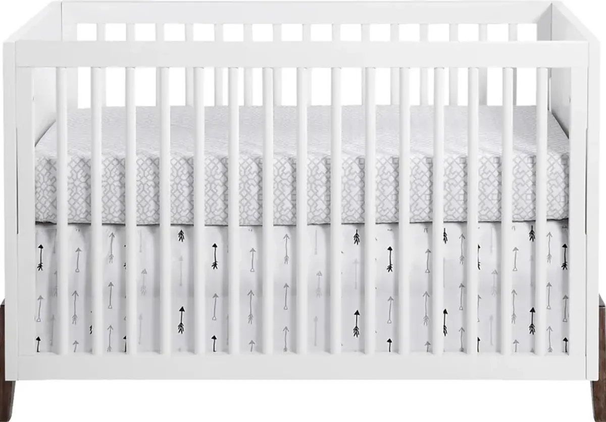 Miana White Convertible Crib