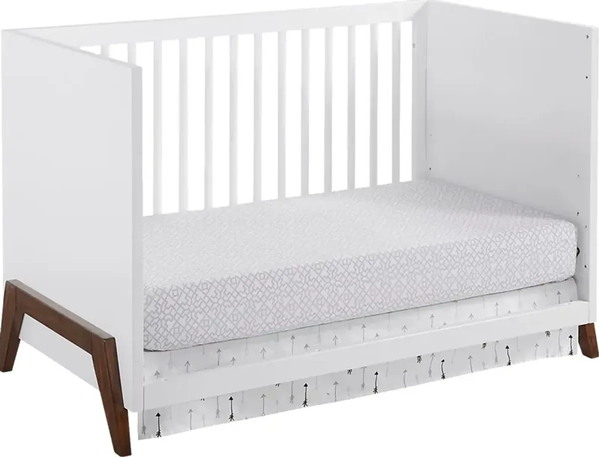 Miana White Convertible Crib