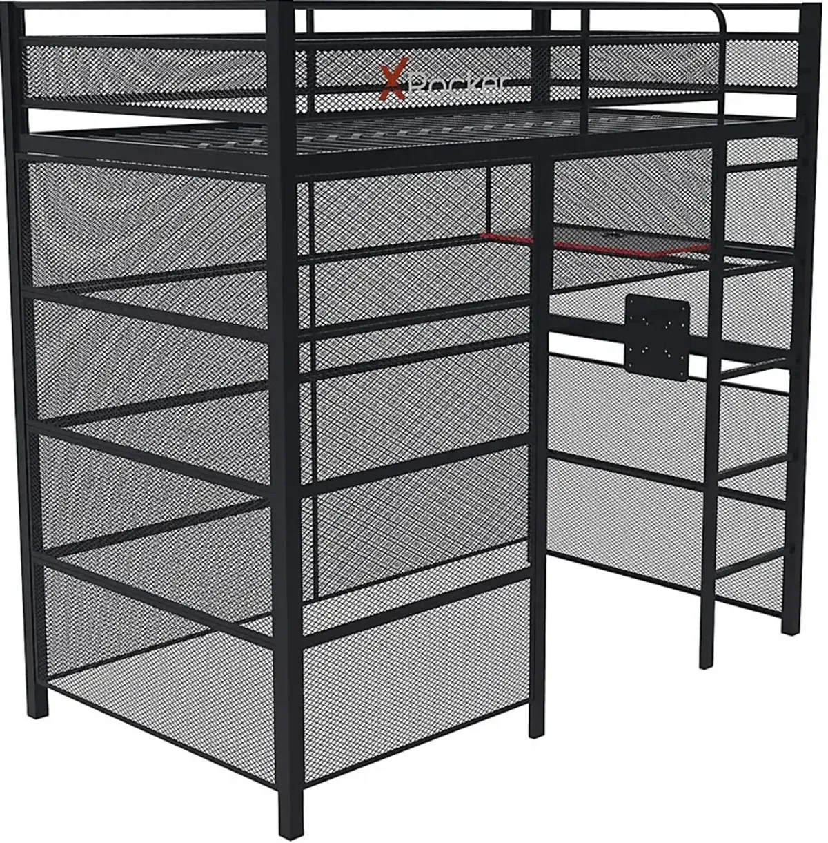 Kids In The Zone Black Gaming Bunk Bed