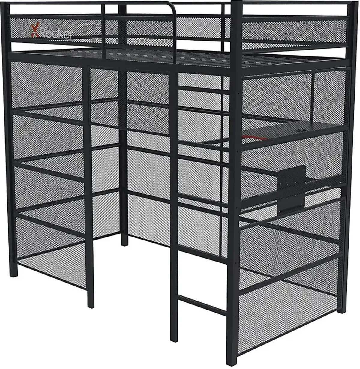 Kids In The Zone Black Gaming Bunk Bed