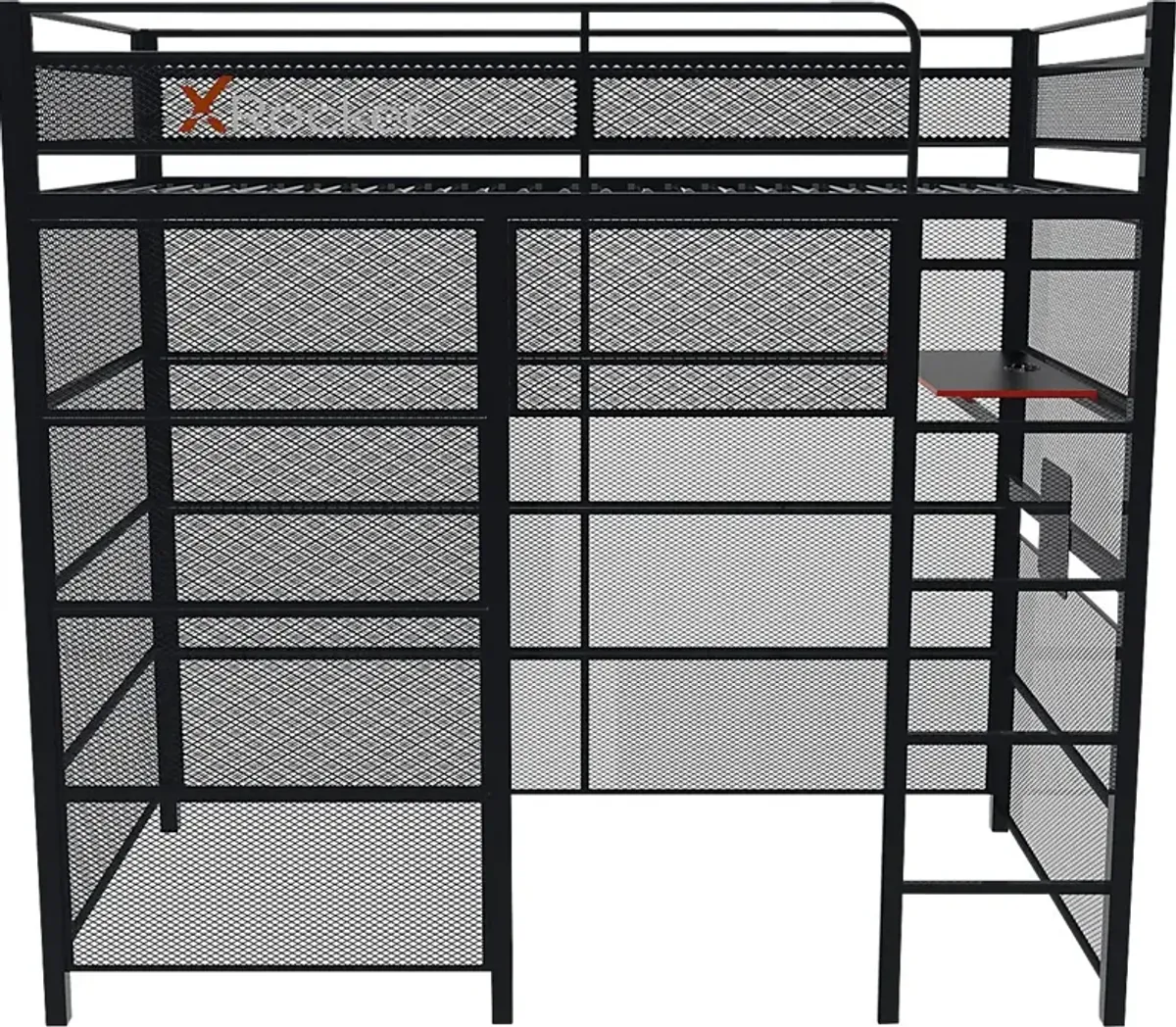 Kids In The Zone Black Gaming Bunk Bed