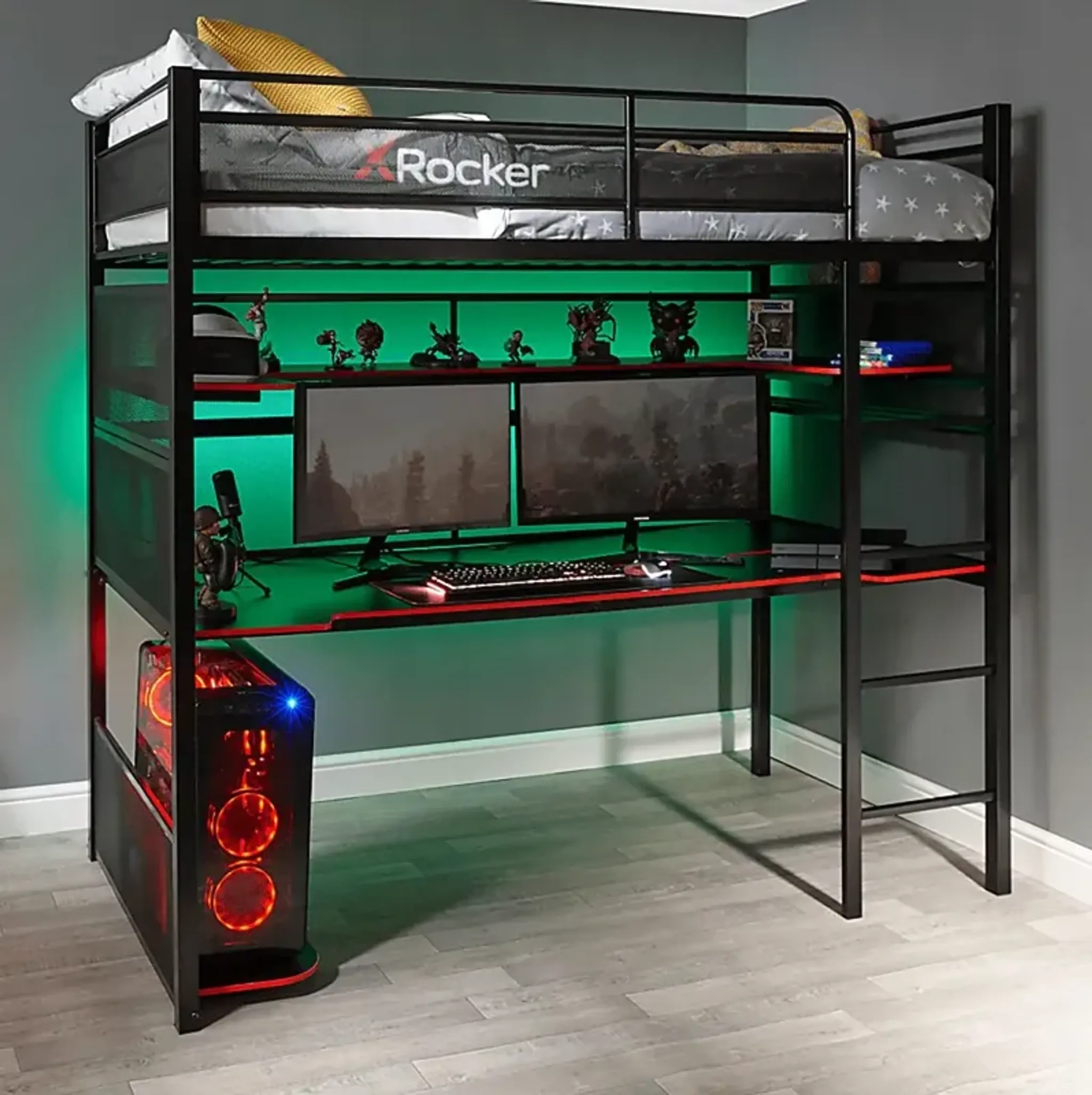 Kids Gibson Black Bunk Bed Rooms To Go | Furniture.com