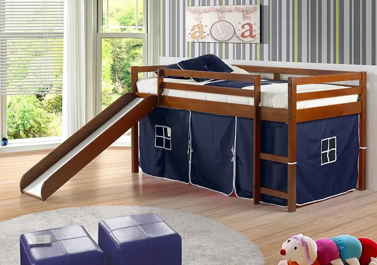 Kids Parman Blue Twin Tent Loft Bed