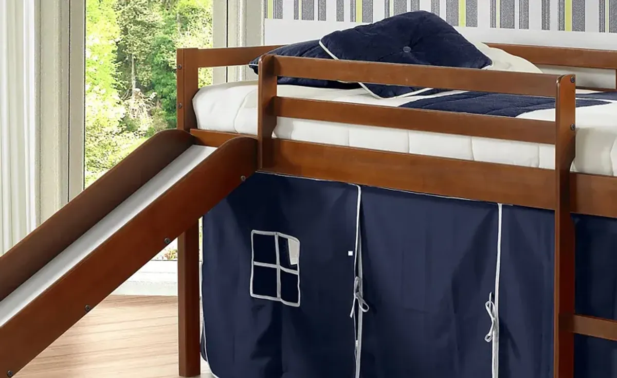 Kids Parman Blue Twin Tent Loft Bed