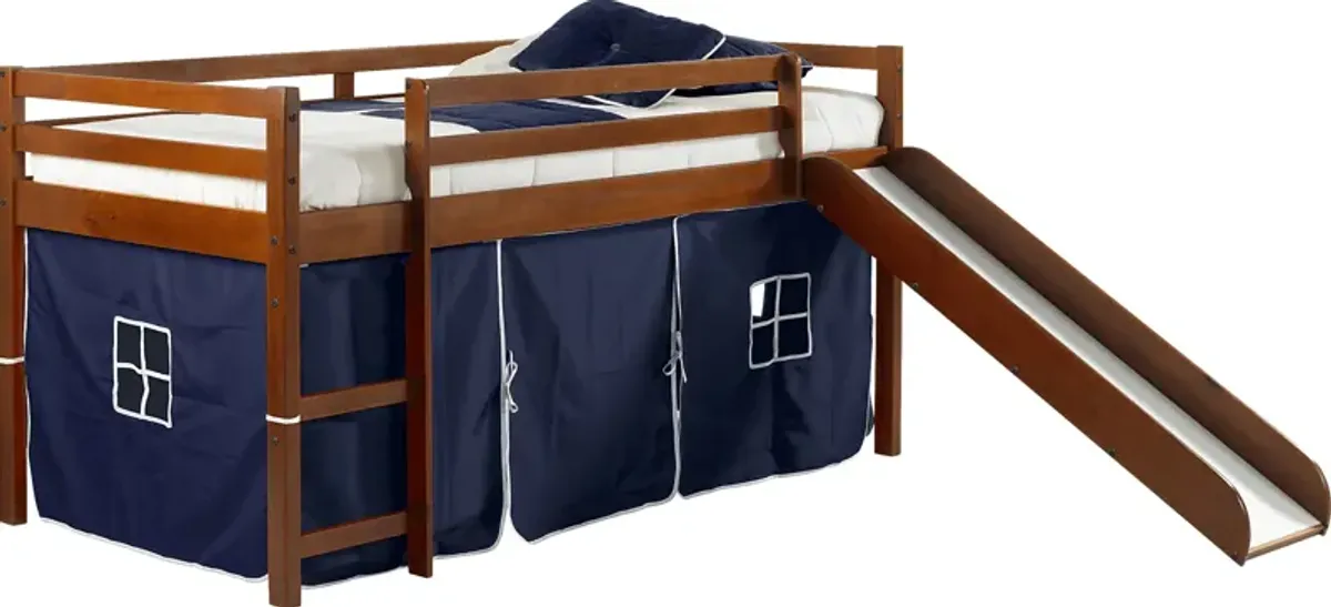 Kids Parman Blue Twin Tent Loft Bed