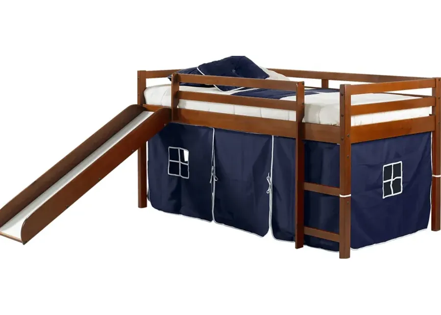 Kids Parman Blue Twin Tent Loft Bed
