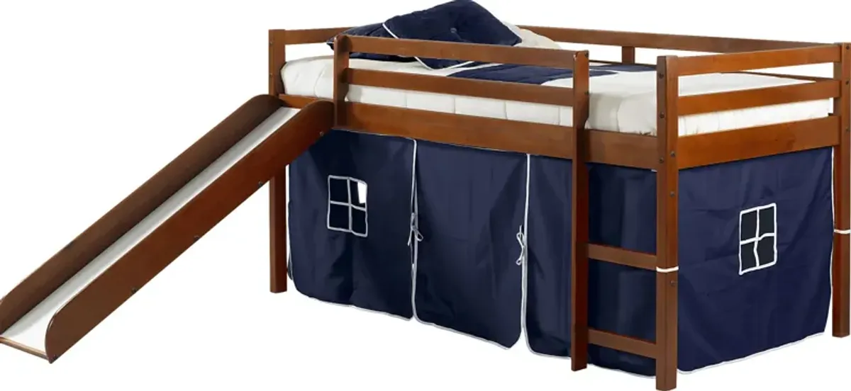 Kids Parman Blue Twin Tent Loft Bed