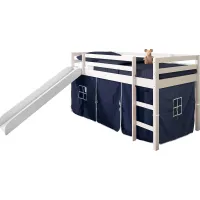 Kids Hoviespian Navy Twin Tent Loft Bed