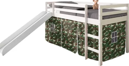 Kids Hoviespian Camo Twin Tent Loft Bed