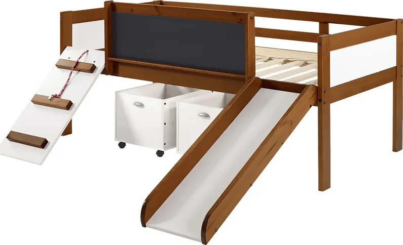 Kids Algonac Brown Twin Loft Bed