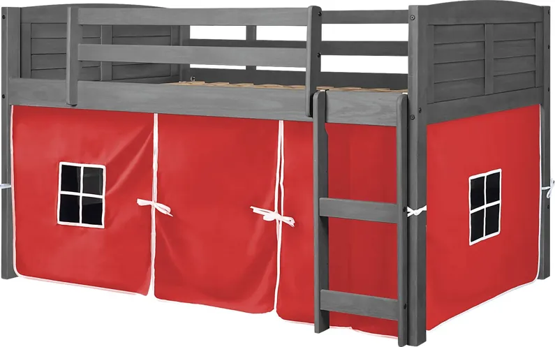 Kids Beland Red Twin Tent Loft Bed