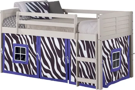 Kids Bulmer Purple Twin Loft Bed