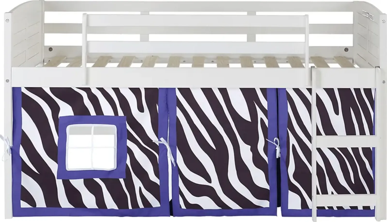 Kids Bulmer Purple Twin Loft Bed