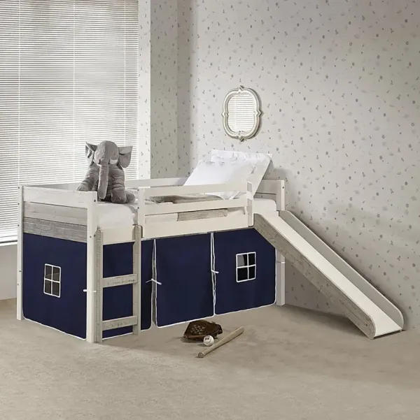 Kids Debuel Navy Twin Tent Loft Bed