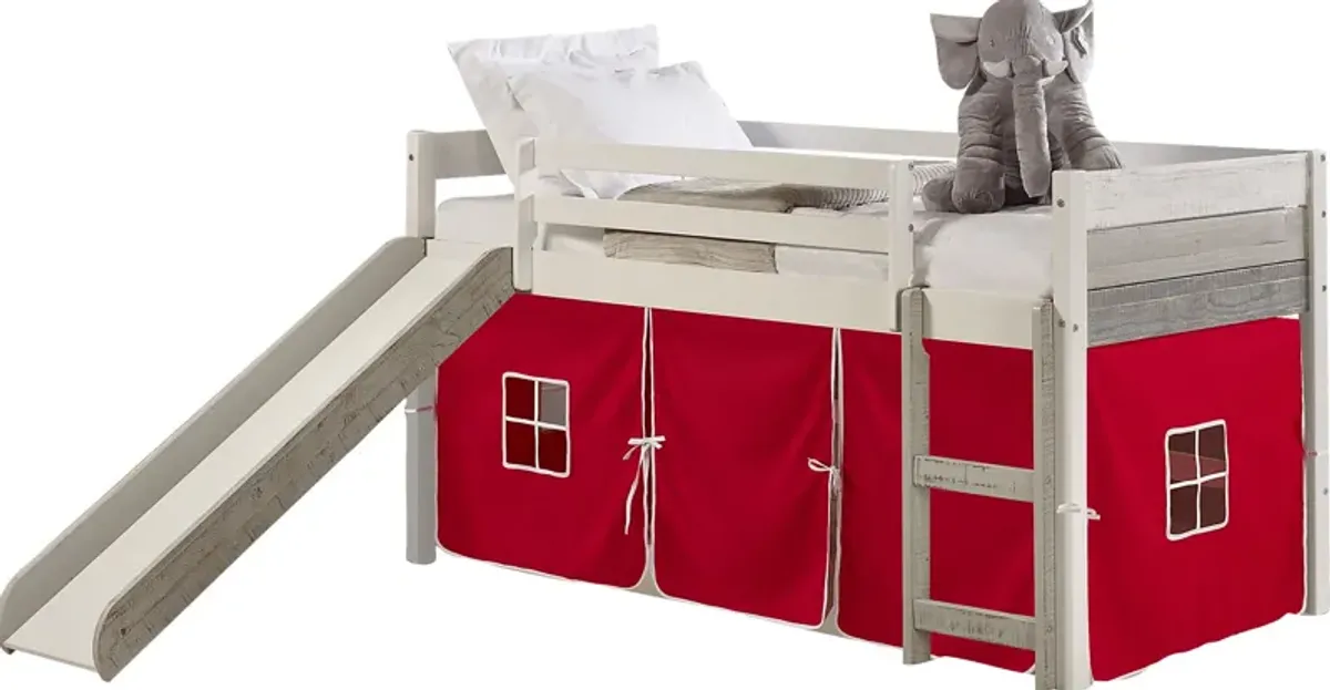 Kids Debuel Red Twin Tent Loft Bed