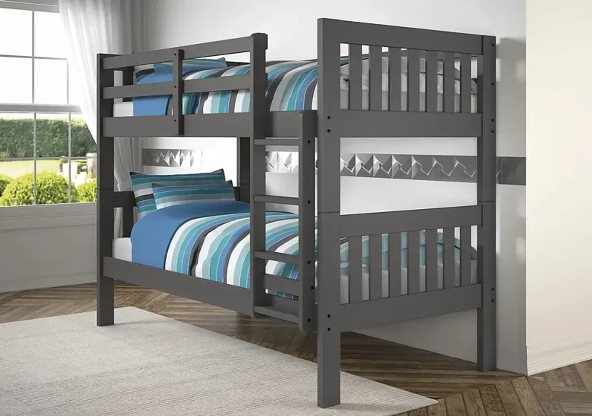 Dashill Gray Twin/Twin Bunk Bed