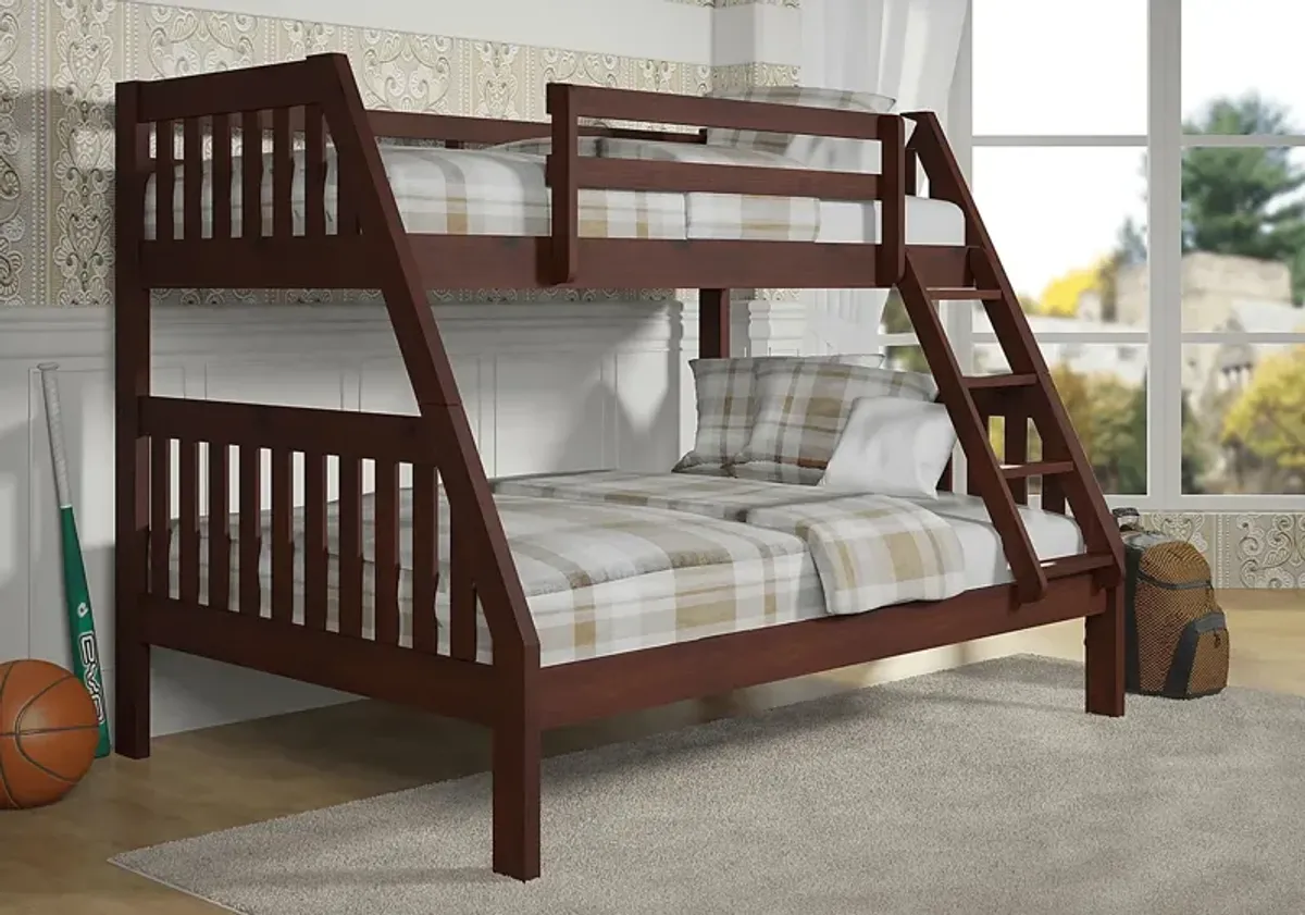 Eastton Brown Twin/Full Bunk Bed