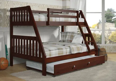 Eastton Brown Twin/Full Step Bunk Bed