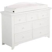 Baby Cache Harborbridge White Dresser with Changing Topper and Pad