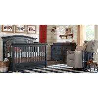 Baby Cache Harborbridge Navy Dresser with Changing Topper and Pad