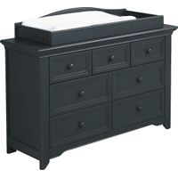 Baby Cache Harborbridge Navy Dresser with Changing Topper and Pad