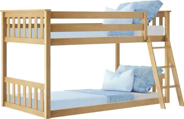Kids Imonie Beige Twin/Twin Low Bunk Bed
