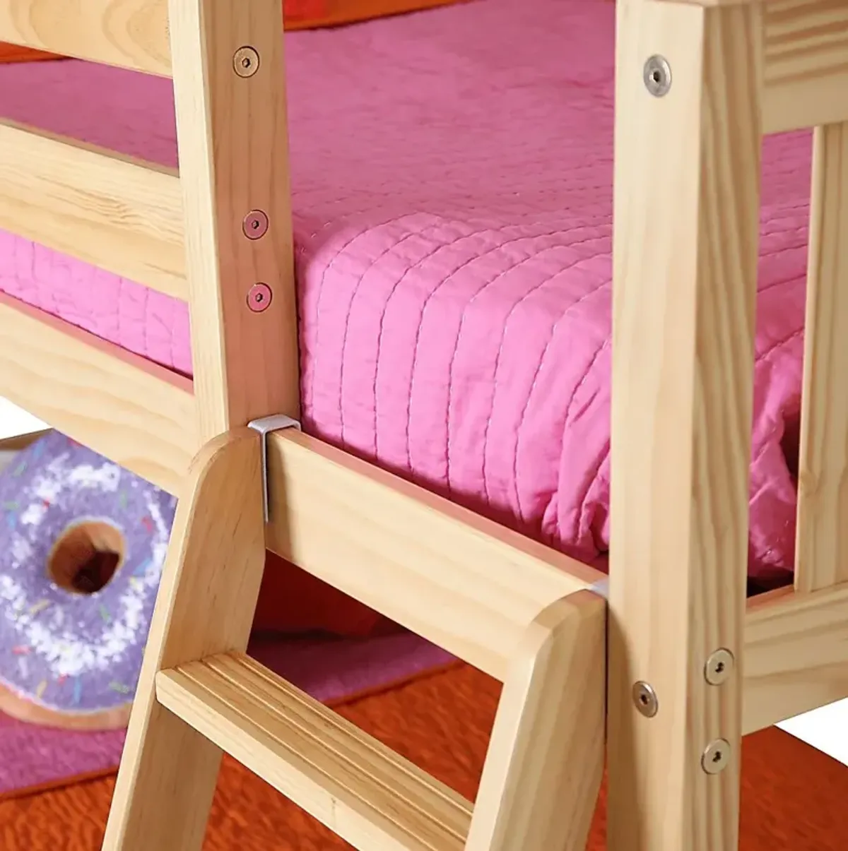 Kids Imonie Beige Twin/Twin Low Bunk Bed