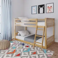 Kids Imonie Beige Twin/Twin Low Bunk Bed