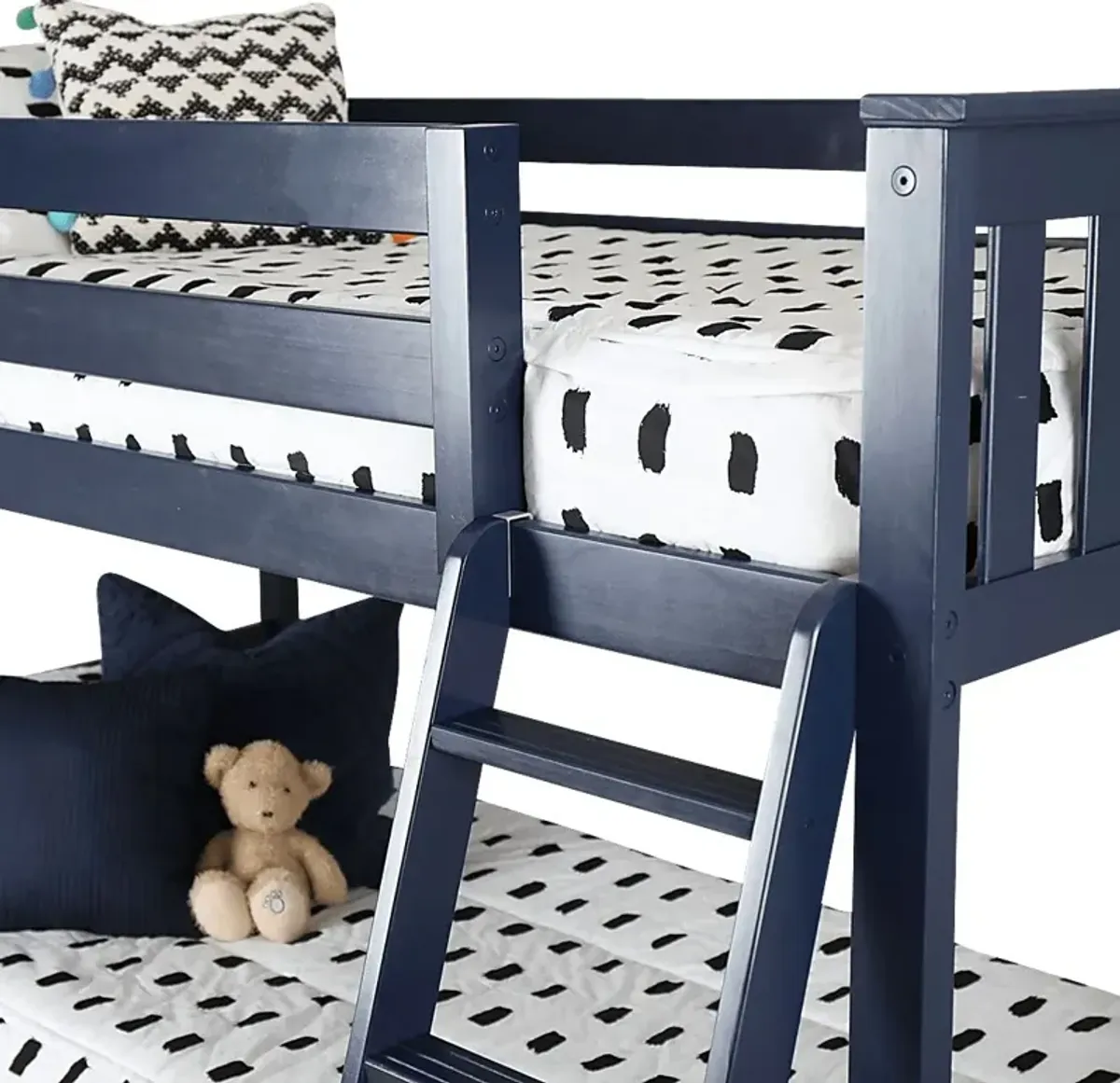 Kids Imonie Blue Twin/Twin Low Bunk Bed