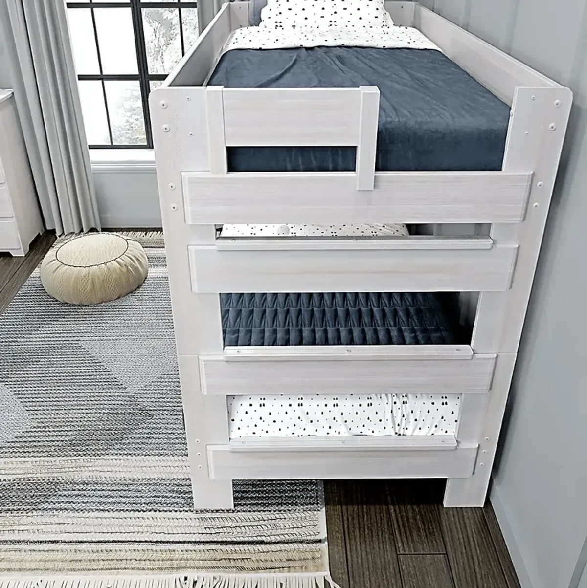 Kids Eastwick White Twin/Twin Bunk Bed