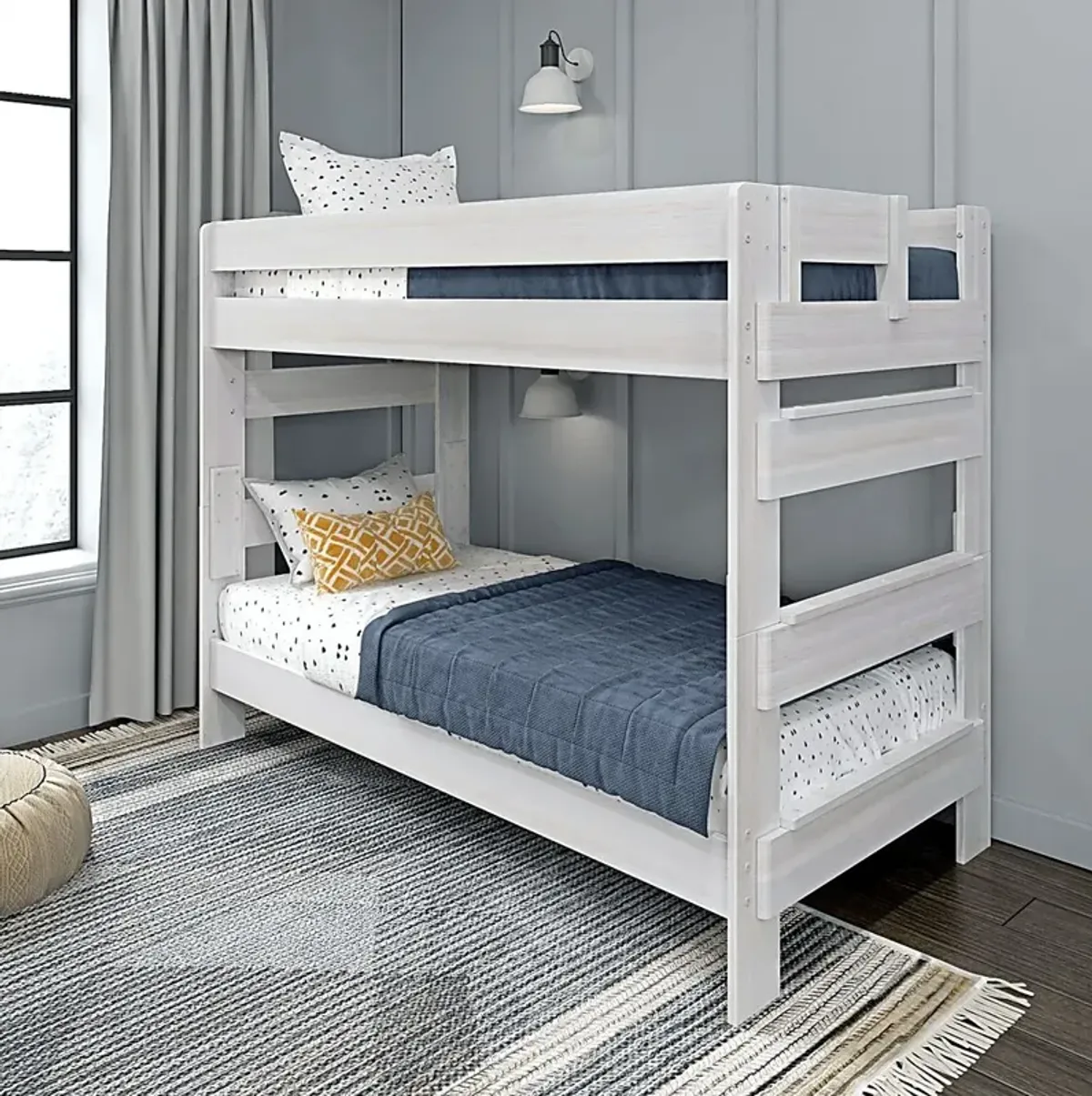 Kids Eastwick White Twin/Twin Bunk Bed