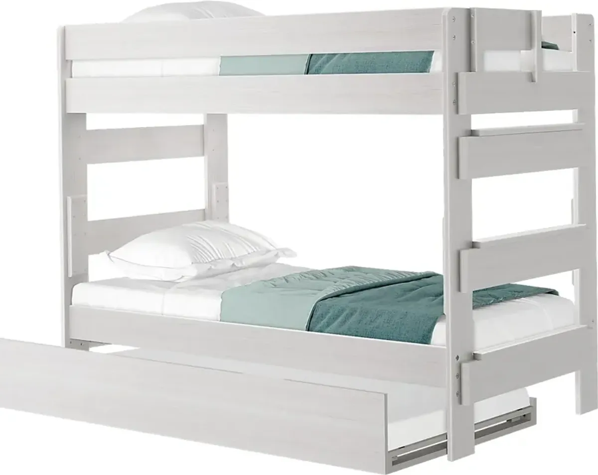 Kids Eastwick White Twin/Twin Bunk Bed with Trundle