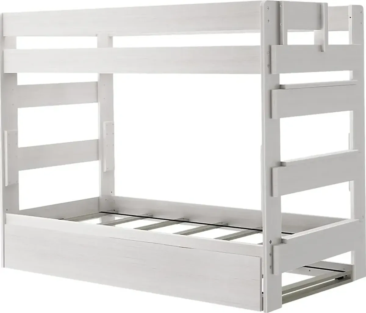 Kids Eastwick White Twin/Twin Bunk Bed with Trundle