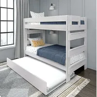 Kids Eastwick White Twin/Twin Bunk Bed with Trundle