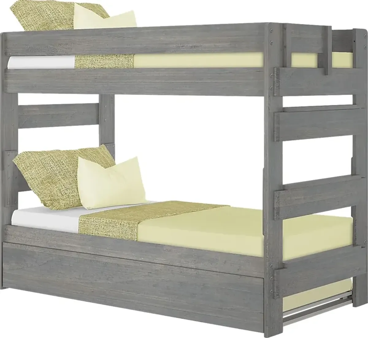 Kids Eastwick Gray Twin/Twin Bunk Bed with Trundle