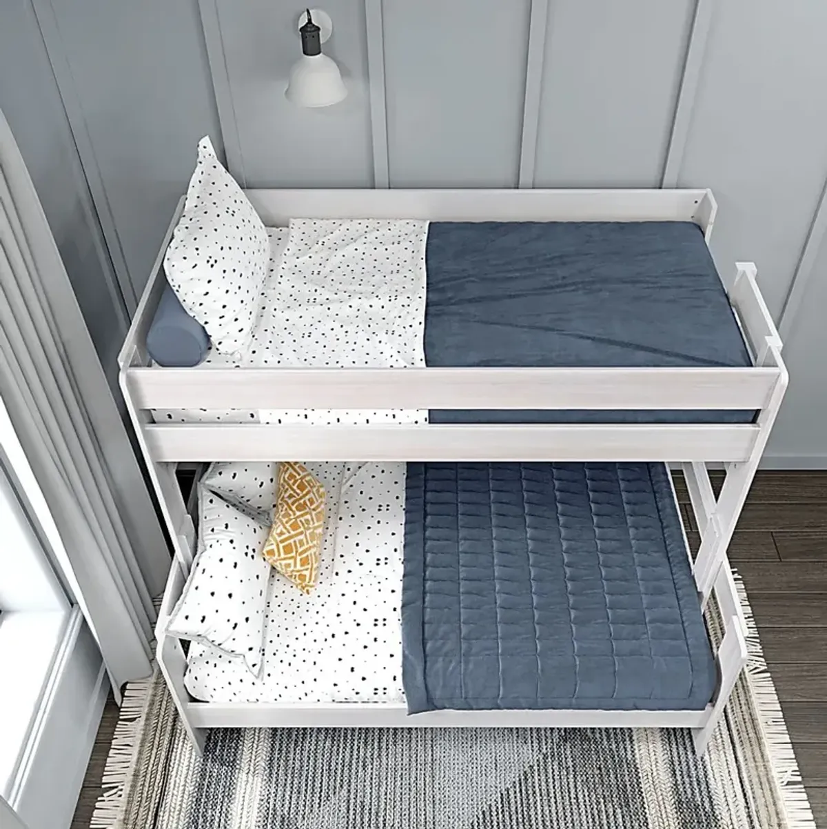 Kids Eastwick White Twin/Full Bunk Bed