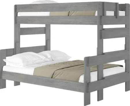 Kids Eastwick Gray Twin/Full Bunk Bed