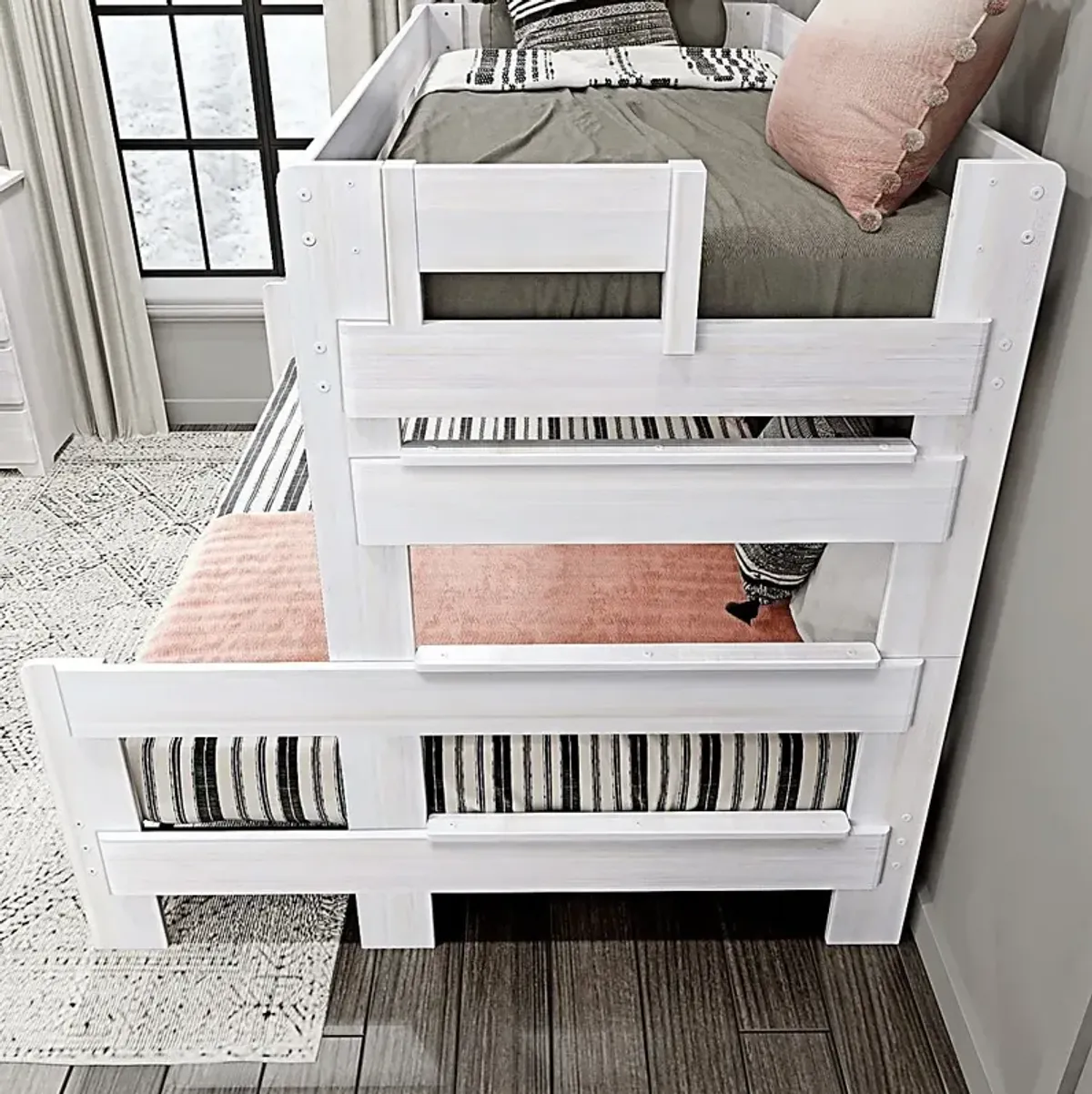 Kids Eastwick White Twin XL/Queen Bunk Bed