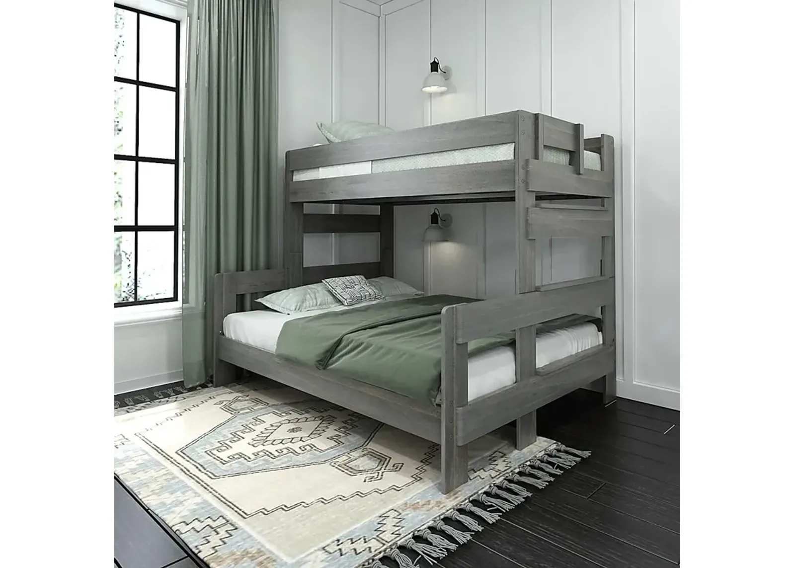 Kids Eastwick Gray Twin XL/Queen Bunk Bed