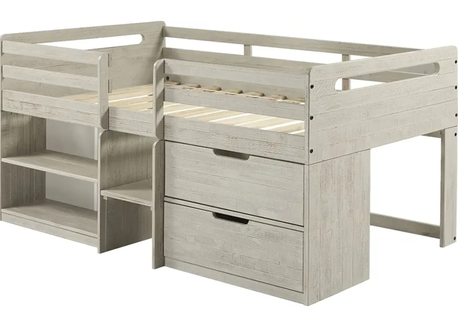 Blanchard Gray Twin Low Loft Bed