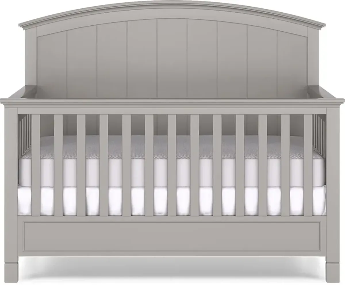 Kids Cottage Colors Gray Convertible Crib